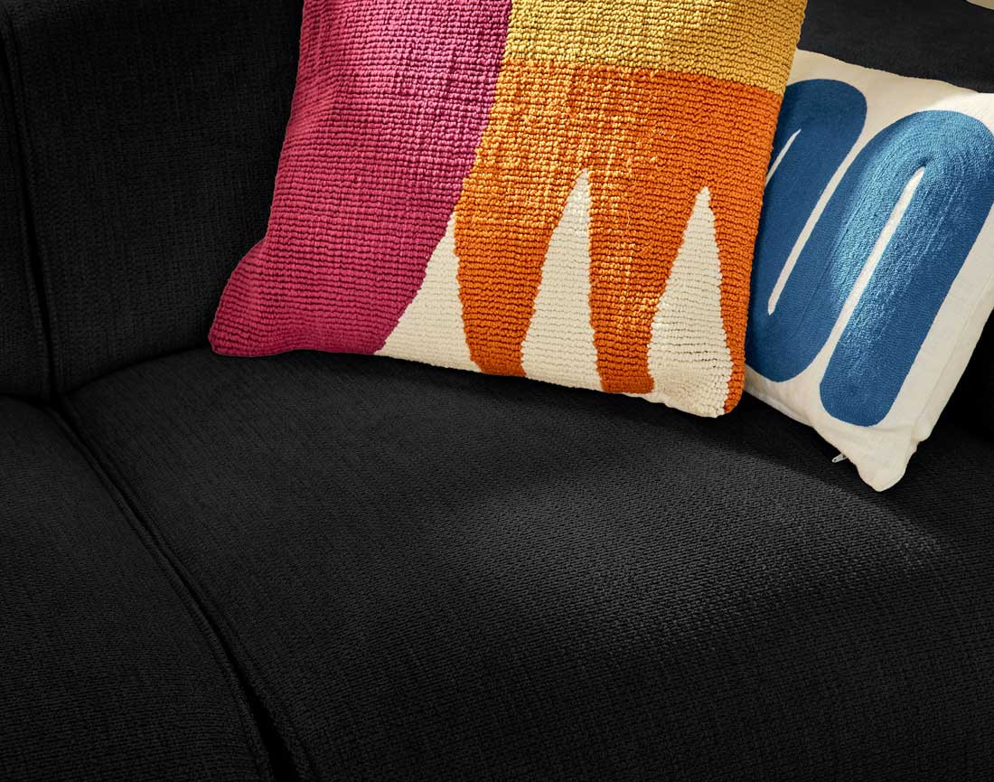 Module d'assise sans accoudoirs en tissu texturé Suaro Module d'assise sans accoudoirs en tissu texturé Suaro