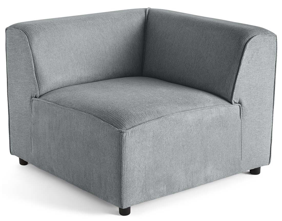 Module d'angle réversible en tissu texturé Suaro Module d'angle réversible en tissu texturé Suaro