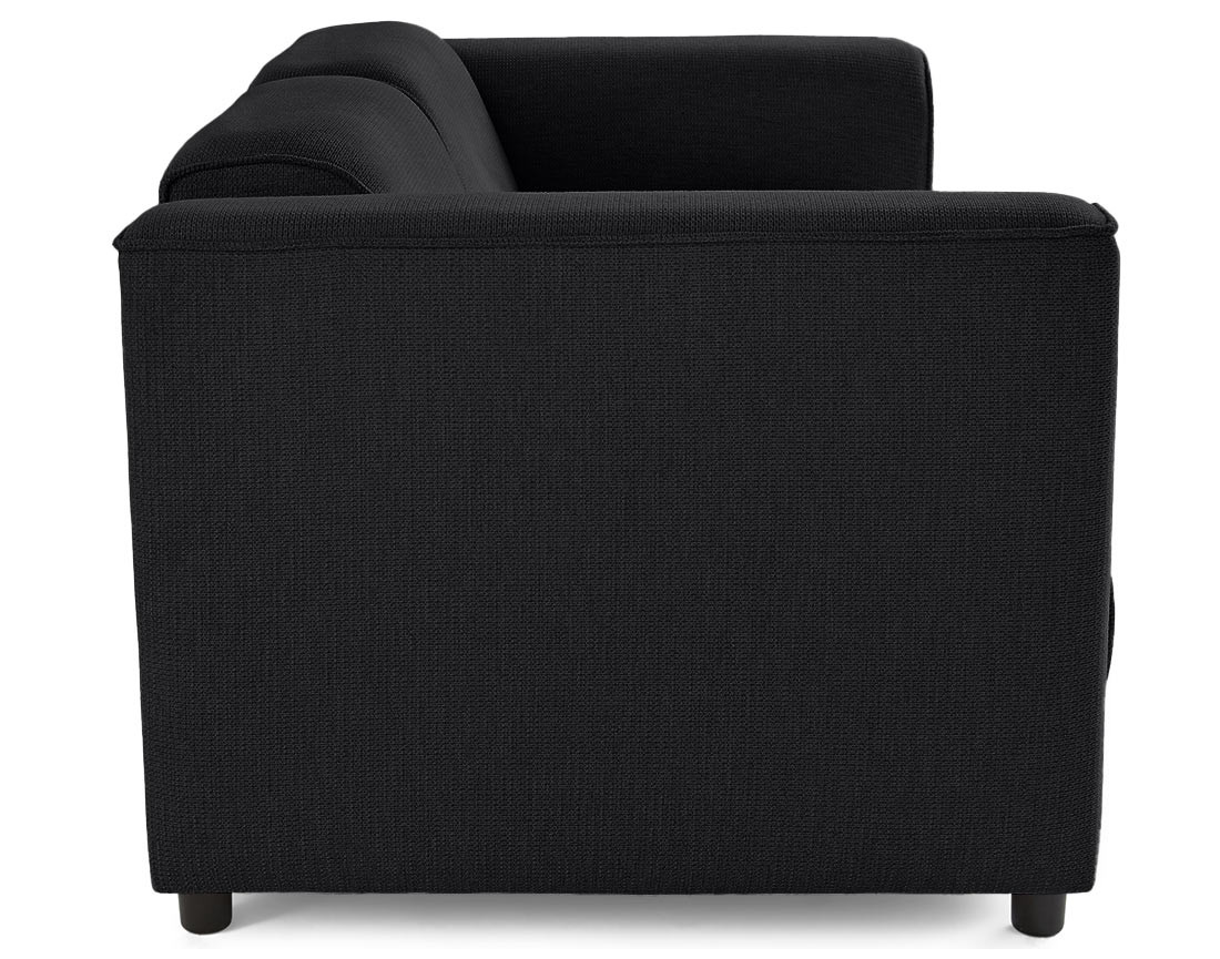 Canapé modulable 2 places en tissu texturé Suaro Canapé modulable 2 places en tissu texturé Suaro