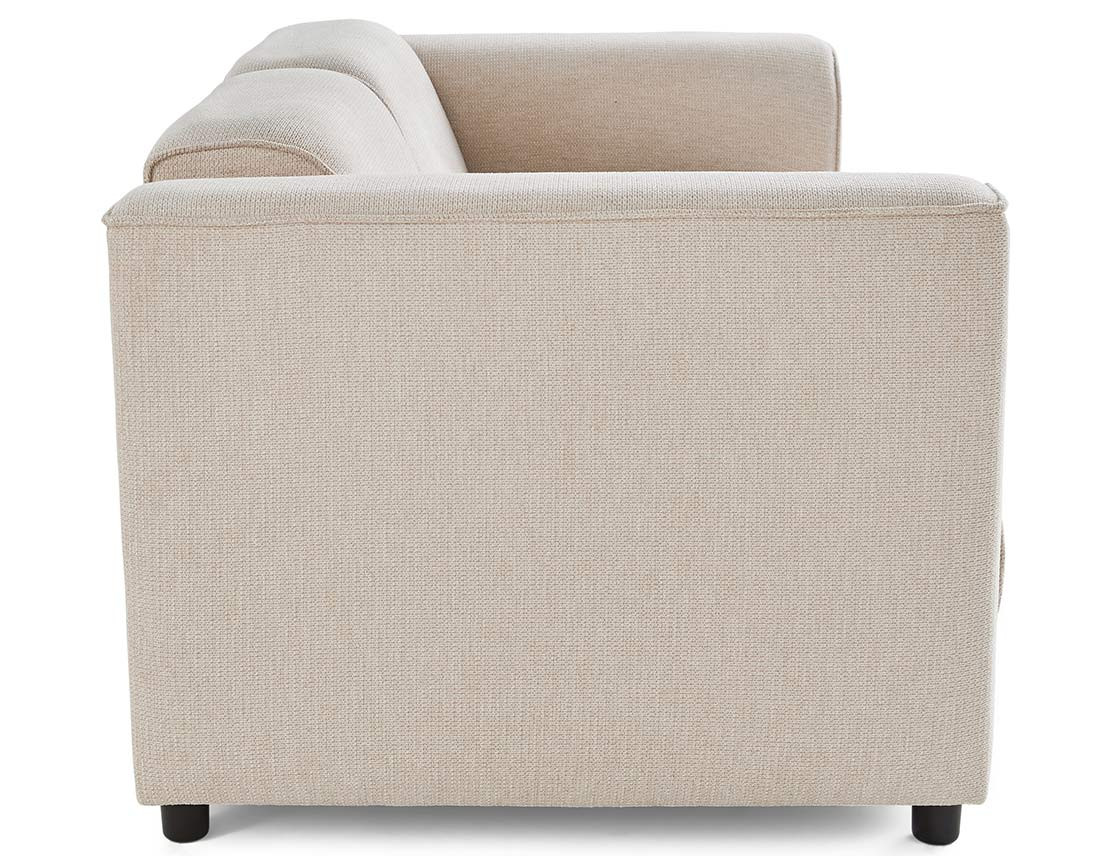 Canapé modulable 2 places en tissu texturé Suaro Canapé modulable 2 places en tissu texturé Suaro