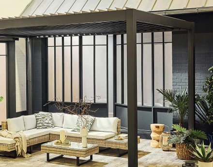 Pergola bioclimatique en...