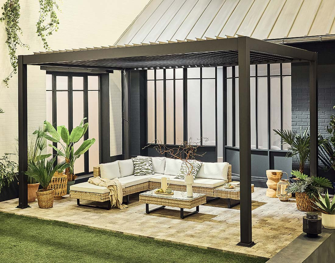 Thumbnail video of the produit Cherry - pergola bioclimatique - aluminium - 4x3m