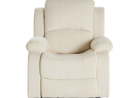 Fauteuil relax électrique en velours côtelé Armand