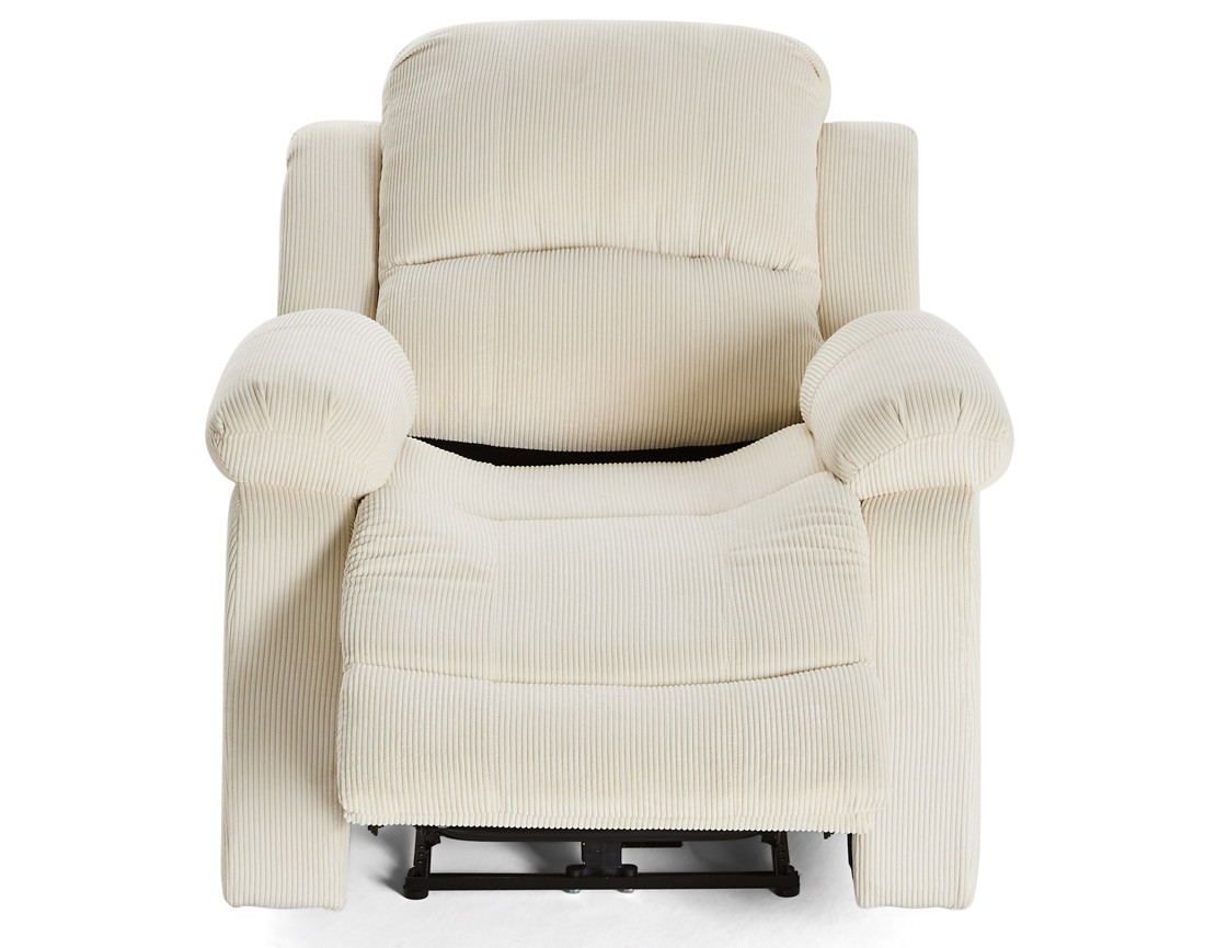 Fauteuil relax électrique en velours côtelé Armand