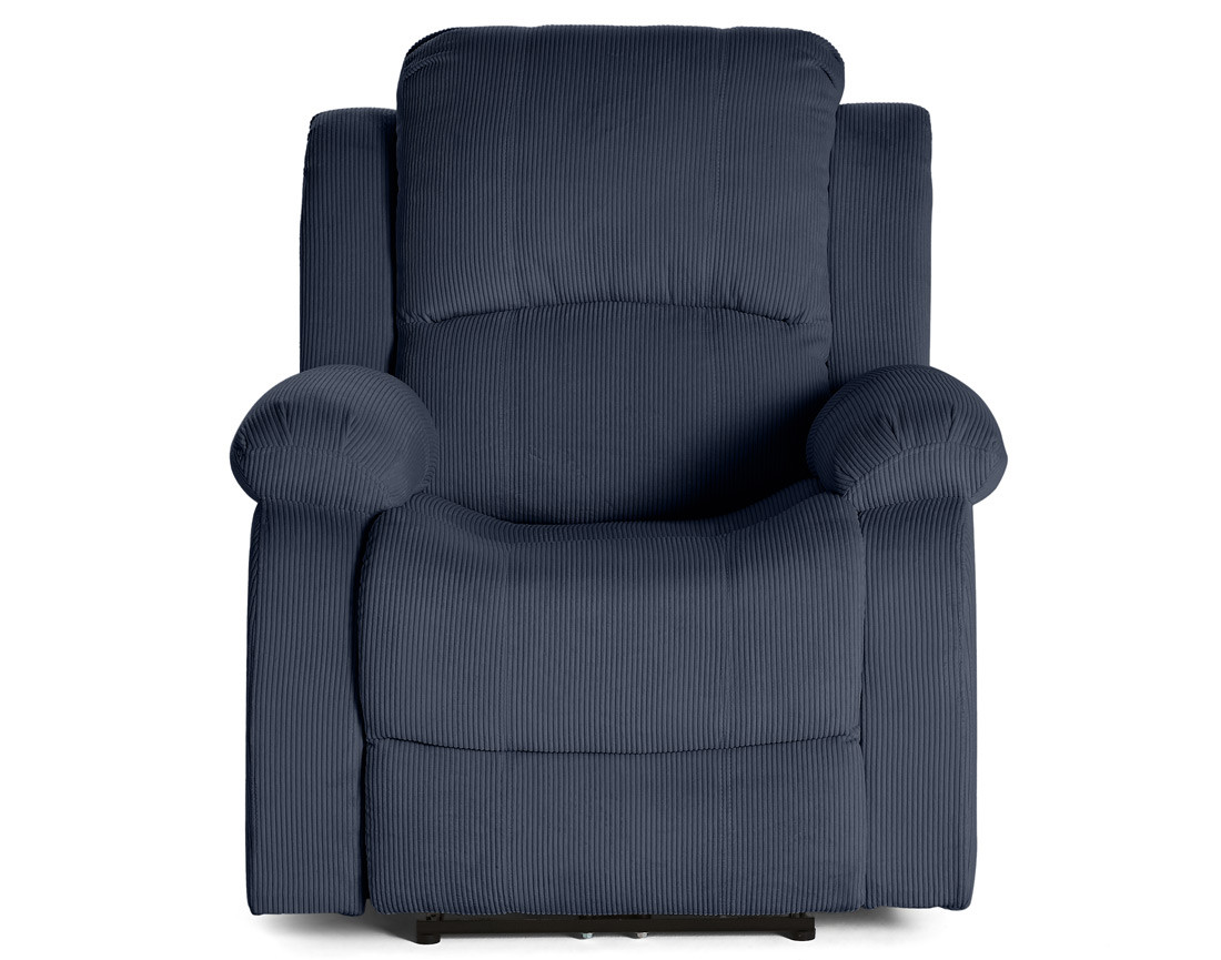 Fauteuil relax électrique en velours côtelé Armand