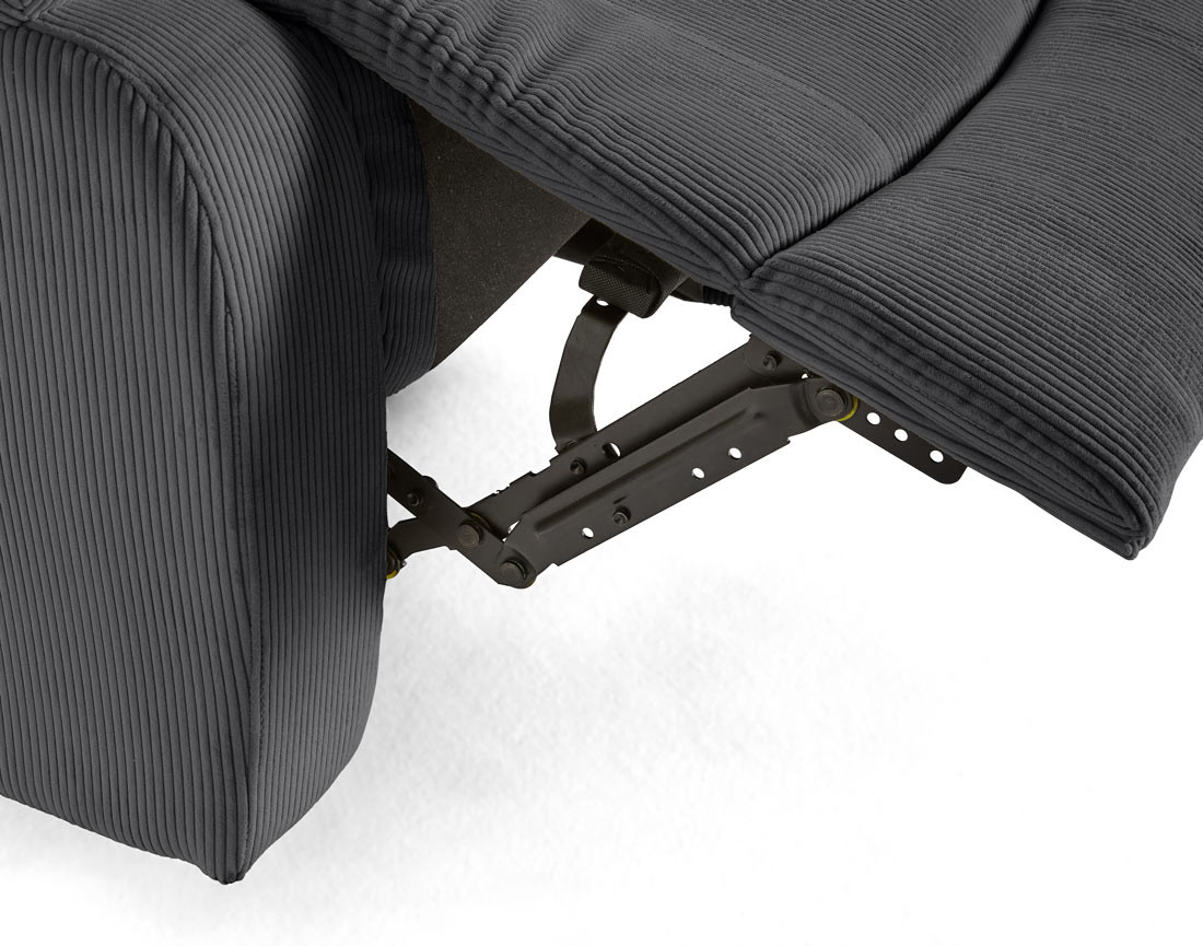 Fauteuil relax électrique en velours côtelé Armand