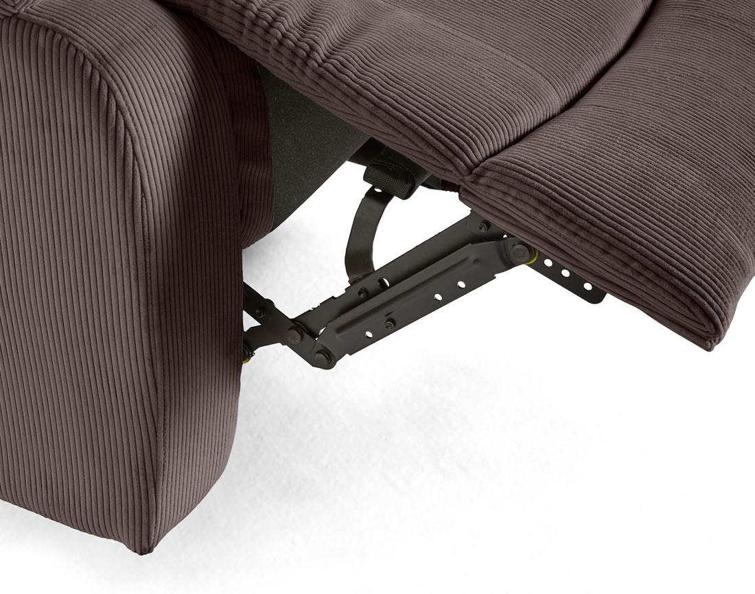 Fauteuil relax électrique en velours côtelé Armand