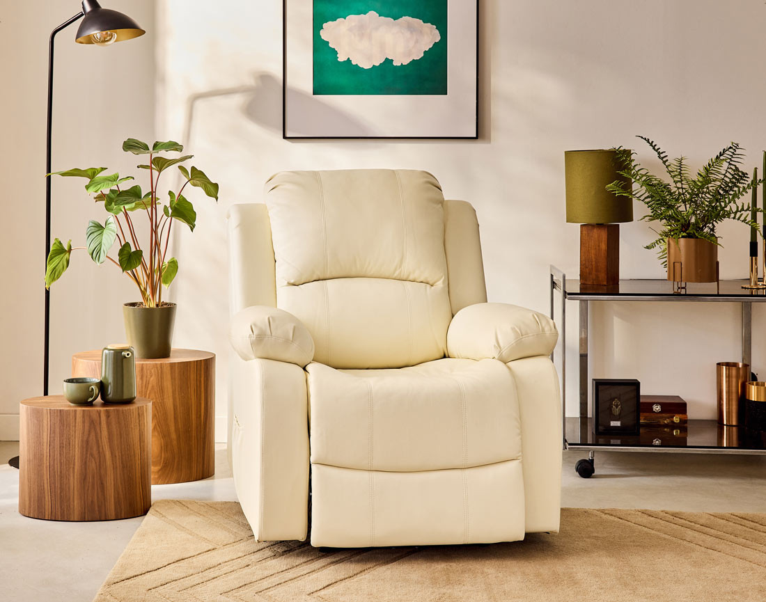 Fauteuil relax électrique en simili Armand