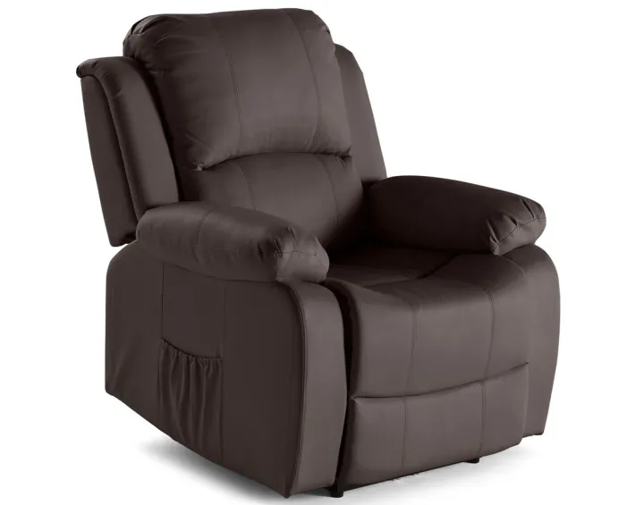 Fauteuil relax électrique en cuir vegan Armand