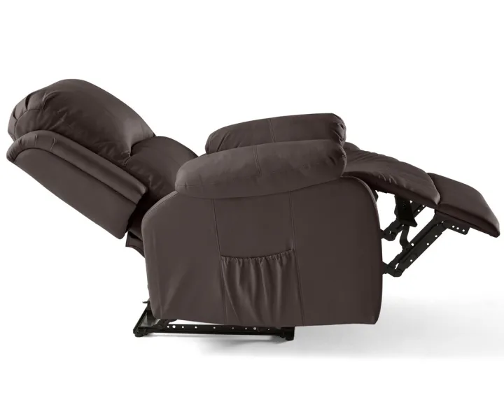 Fauteuil relax électrique en cuir vegan Armand