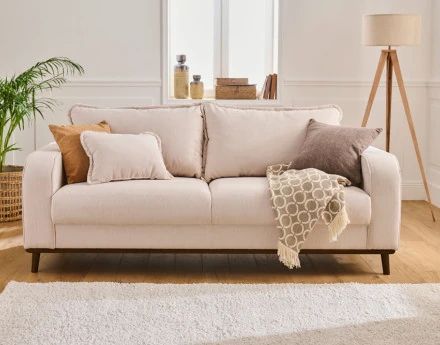 Canapé 3 places en velours...