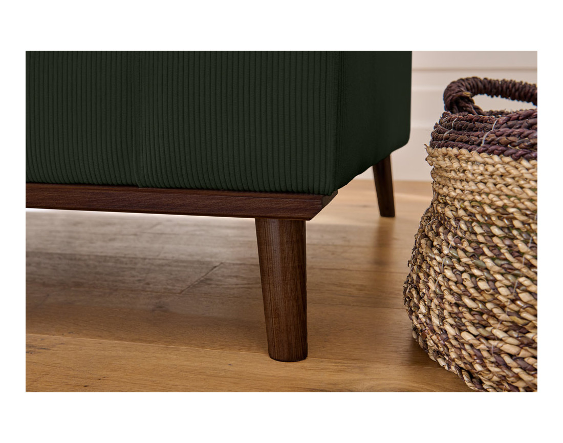 Canapé 3 places en velours côtelé Albane