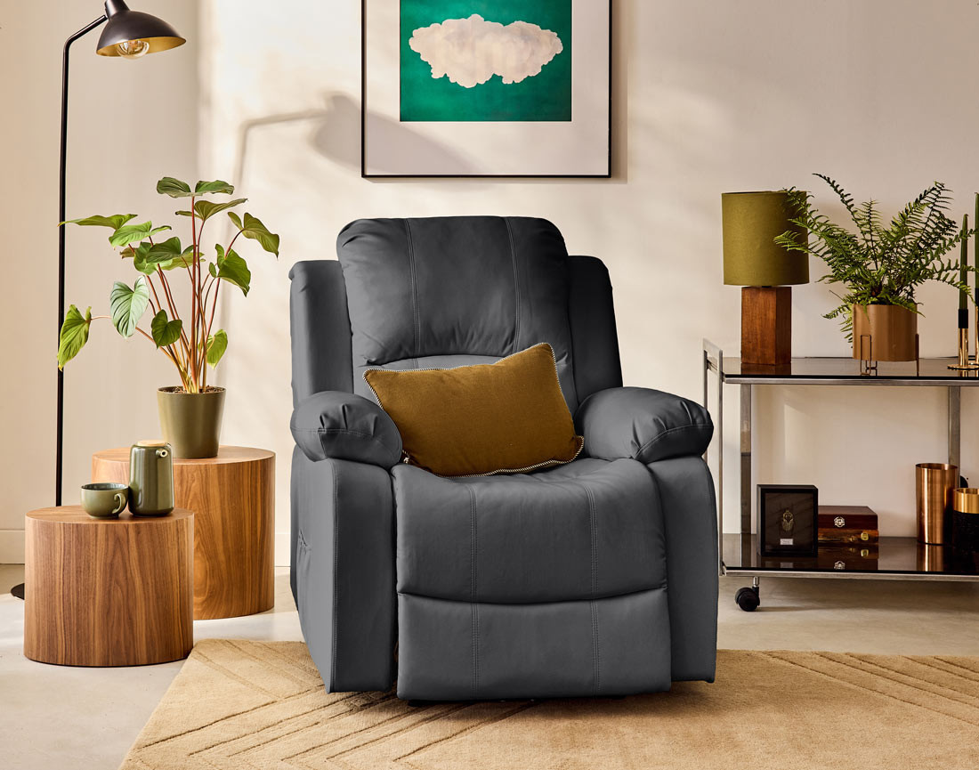 Fauteuil relax électrique en simili Armand