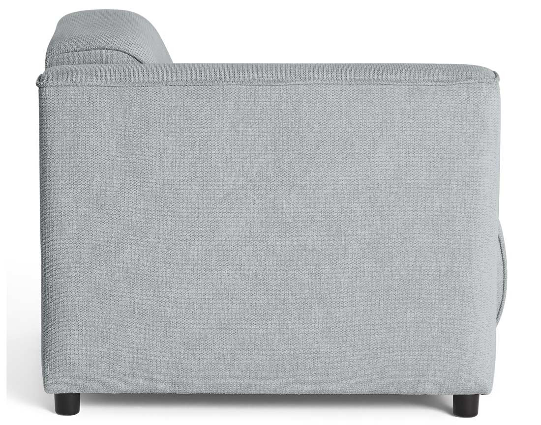 Module d'assise d'angle gauche en tissu texturé Suaro Module d'assise d'angle gauche en tissu texturé Suaro