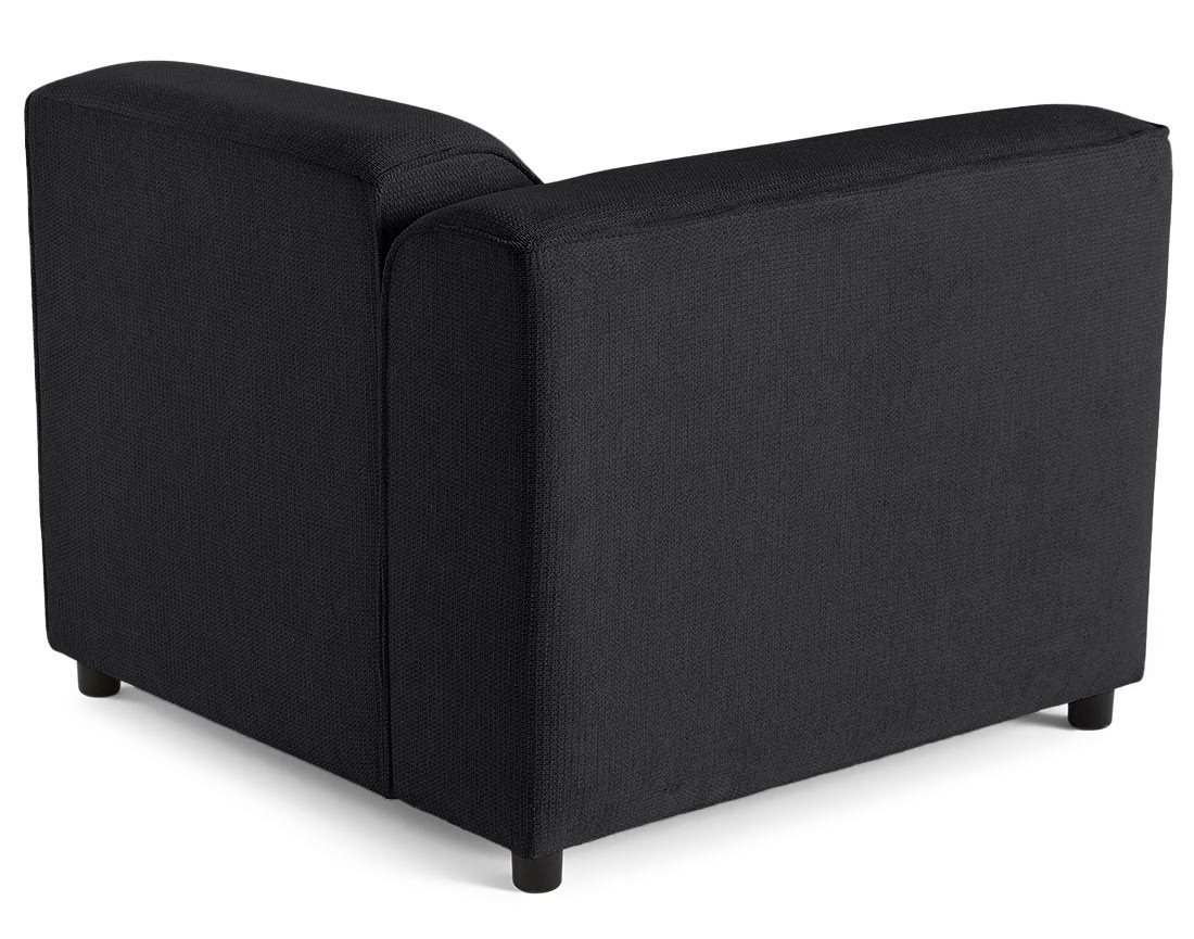 Module d'assise d'angle gauche en tissu texturé Suaro Module d'assise d'angle gauche en tissu texturé Suaro