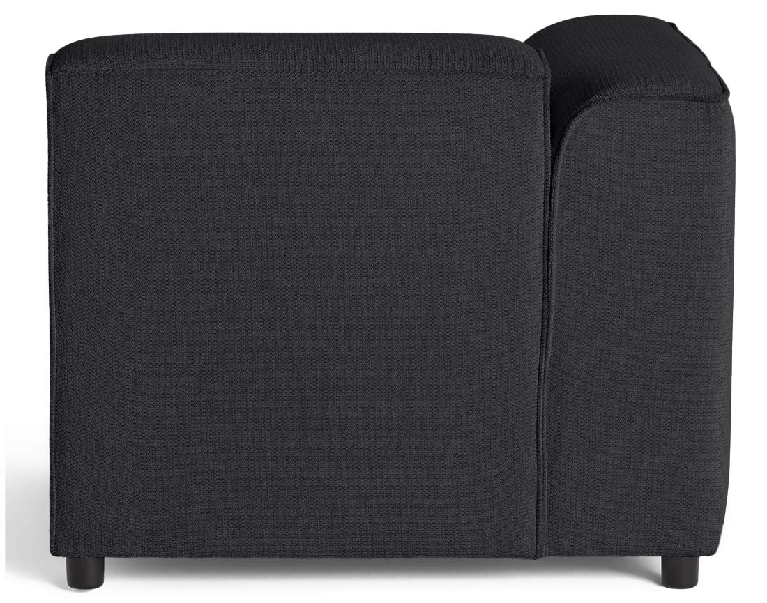 Module d'assise d'angle gauche en tissu texturé Suaro Module d'assise d'angle gauche en tissu texturé Suaro