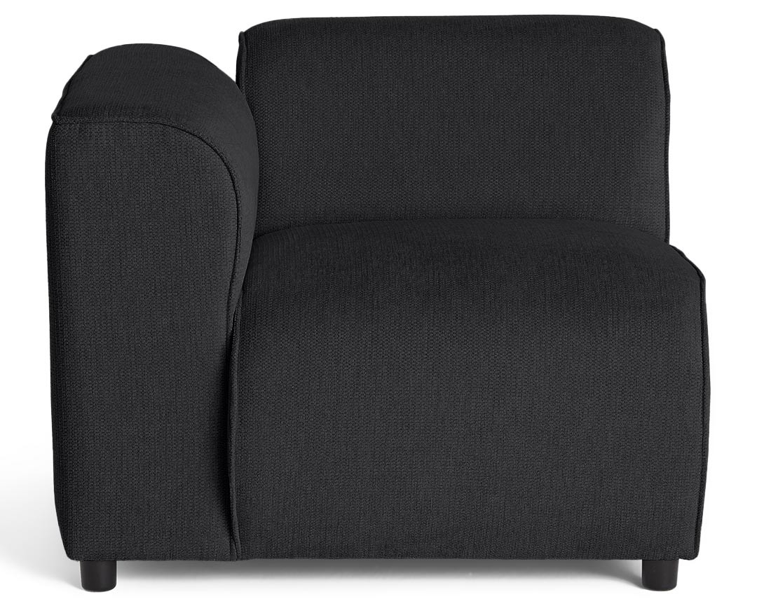 Module d'assise d'angle gauche en tissu texturé Suaro Module d'assise d'angle gauche en tissu texturé Suaro