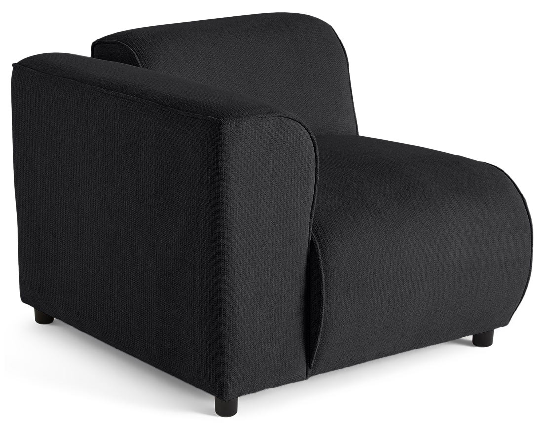 Module d'assise d'angle gauche en tissu texturé Suaro Module d'assise d'angle gauche en tissu texturé Suaro