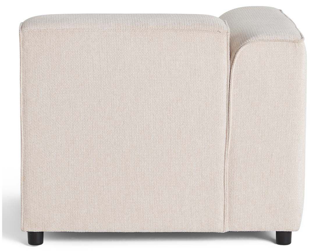 Module d'assise d'angle gauche en tissu texturé Suaro Module d'assise d'angle gauche en tissu texturé Suaro