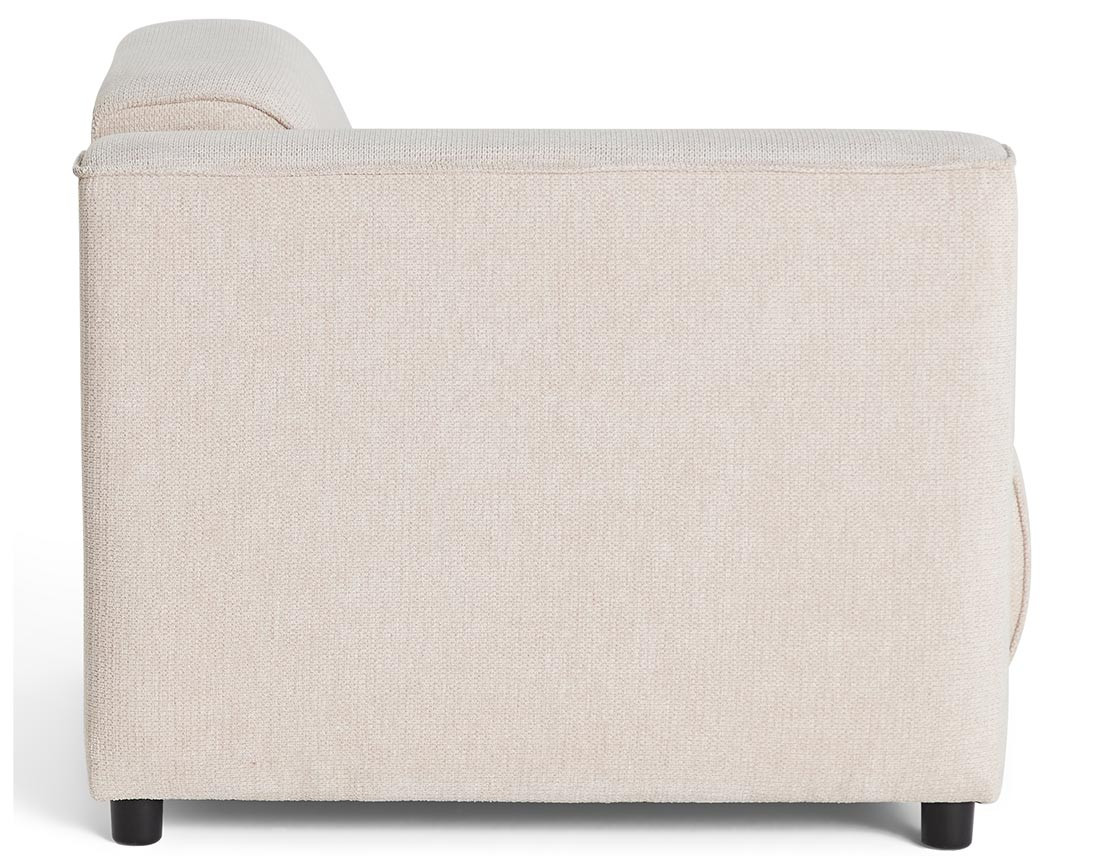 Module d'assise d'angle gauche en tissu texturé Suaro Module d'assise d'angle gauche en tissu texturé Suaro