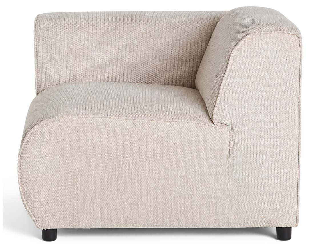 Module d'assise d'angle gauche en tissu texturé Suaro Module d'assise d'angle gauche en tissu texturé Suaro