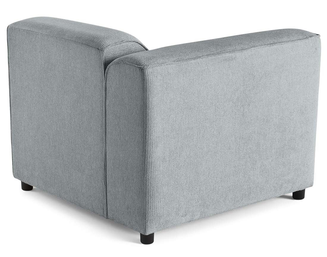 Module d'assise d'angle gauche en tissu texturé Suaro Module d'assise d'angle gauche en tissu texturé Suaro