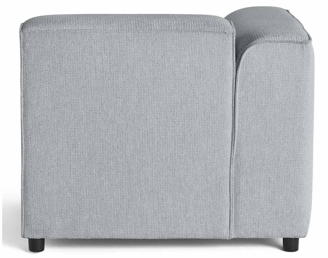 Module d'assise d'angle gauche en tissu texturé Suaro Module d'assise d'angle gauche en tissu texturé Suaro