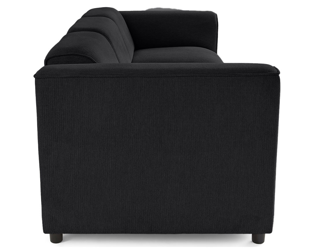 Canapé modulable 3 places en tissu texturé Suaro Canapé modulable 3 places en tissu texturé Suaro