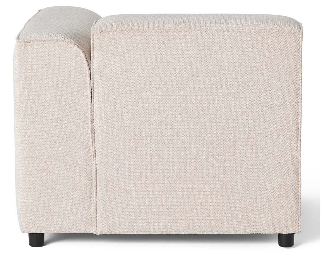 Module d'assise d'angle droit en tissu texturé Suaro Module d'assise d'angle droit en tissu texturé Suaro