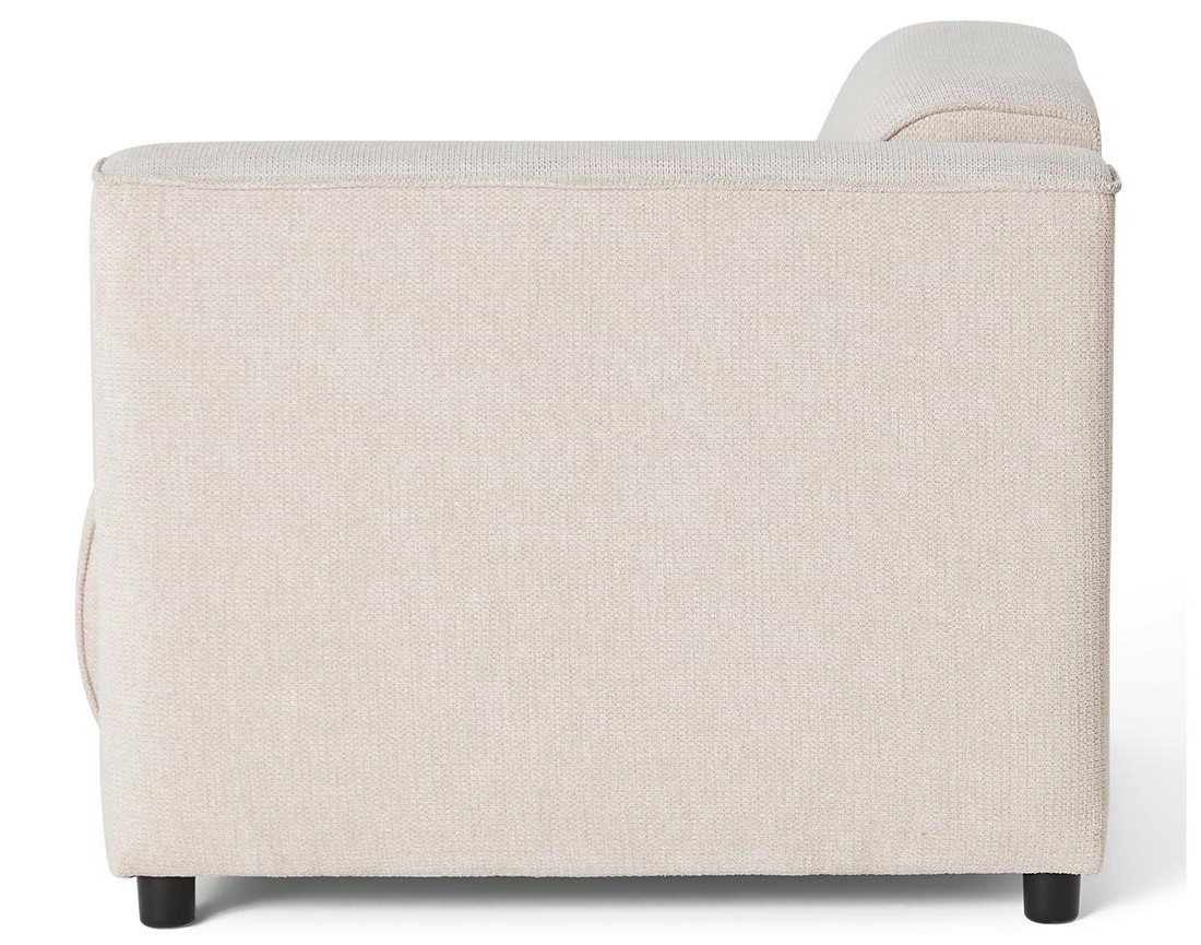 Module d'assise d'angle droit en tissu texturé Suaro Module d'assise d'angle droit en tissu texturé Suaro