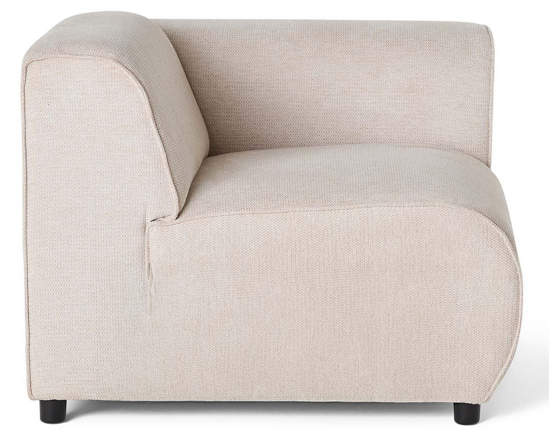 Module d'assise d'angle droit en tissu texturé Suaro Module d'assise d'angle droit en tissu texturé Suaro