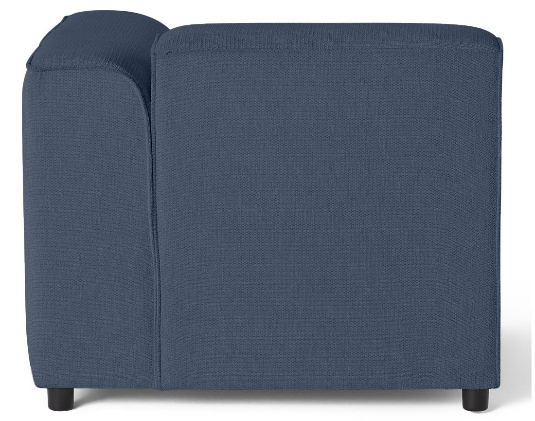 Module d'assise d'angle droit en tissu texturé Suaro