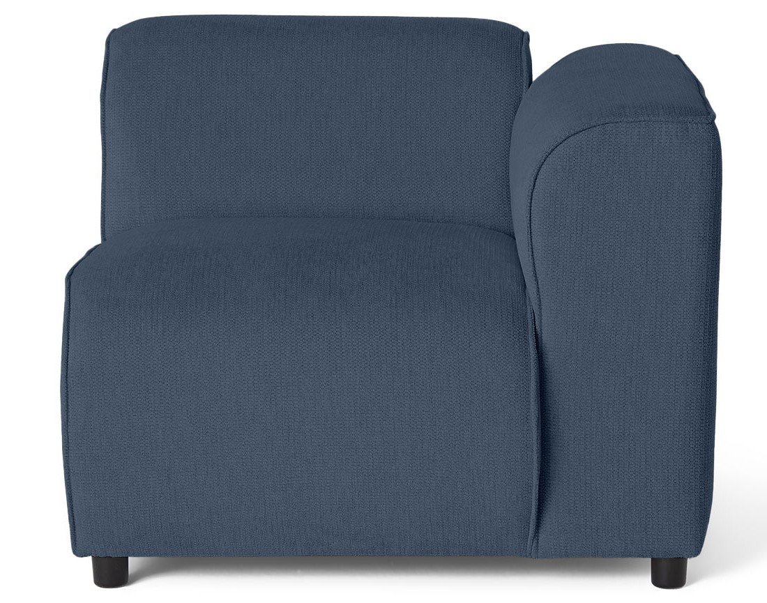 Module d'assise d'angle droit en tissu texturé Suaro