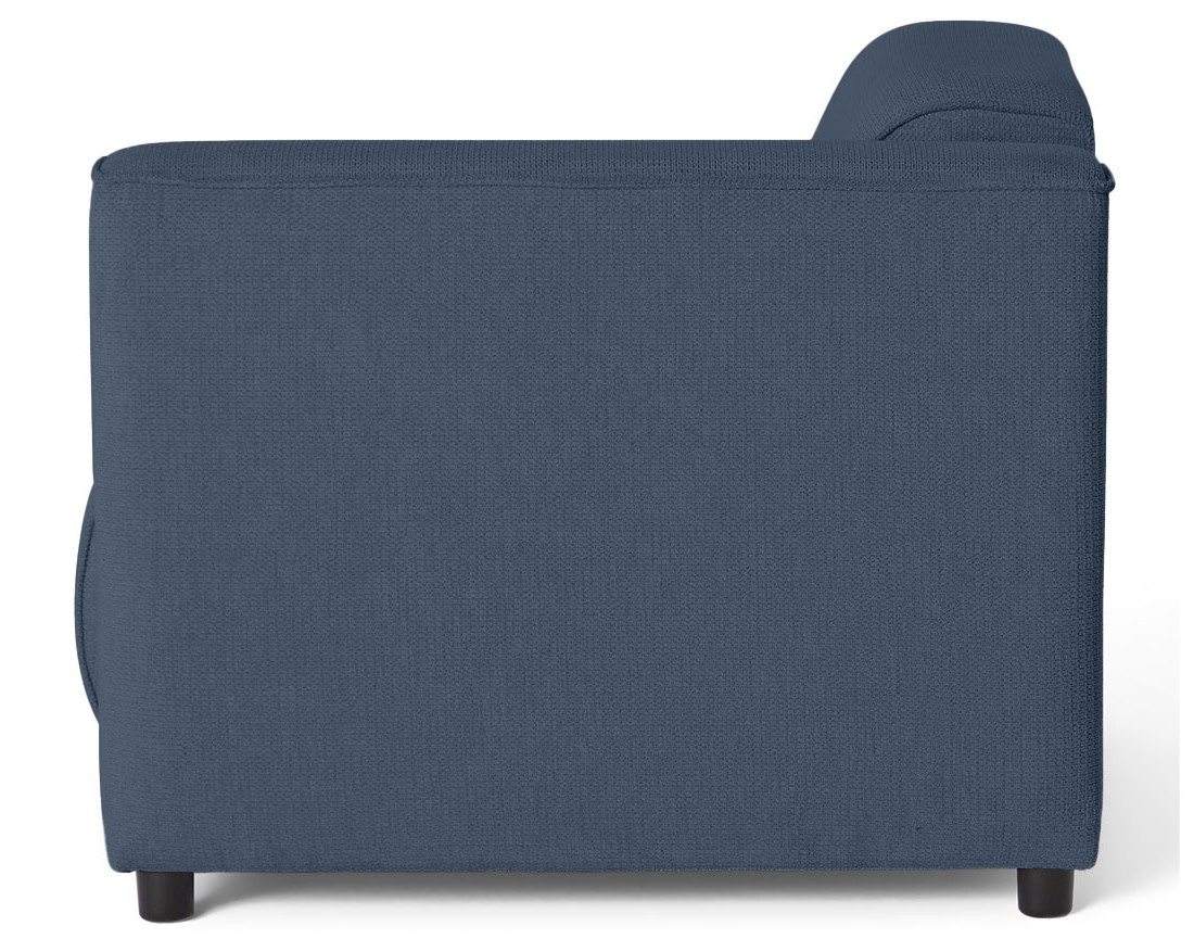 Module d'assise d'angle droit en tissu texturé Suaro