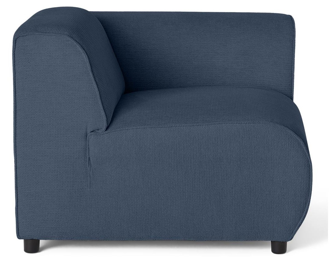 Module d'assise d'angle droit en tissu texturé Suaro