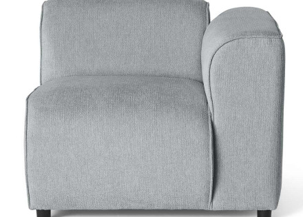Module d'assise d'angle droit en tissu texturé Suaro