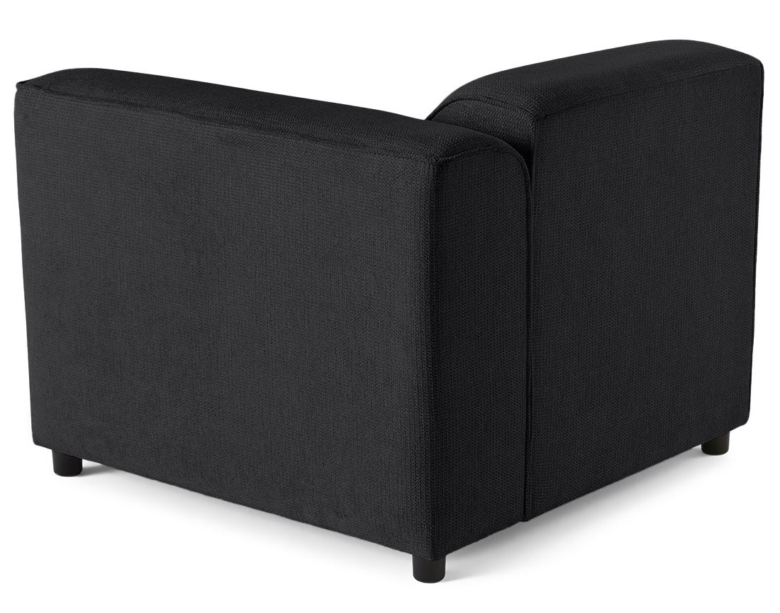 Module d'assise d'angle droit en tissu texturé Suaro Module d'assise d'angle droit en tissu texturé Suaro