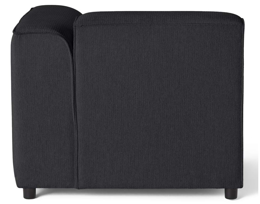 Module d'assise d'angle droit en tissu texturé Suaro Module d'assise d'angle droit en tissu texturé Suaro