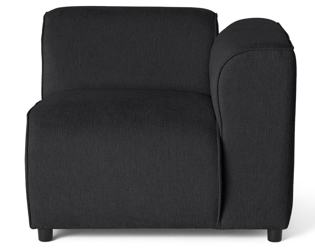 Module d'assise d'angle droit en tissu texturé Suaro Module d'assise d'angle droit en tissu texturé Suaro