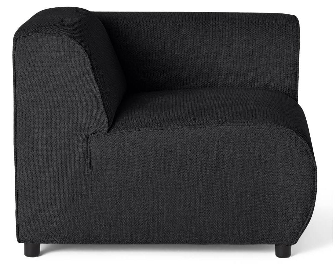 Module d'assise d'angle droit en tissu texturé Suaro Module d'assise d'angle droit en tissu texturé Suaro