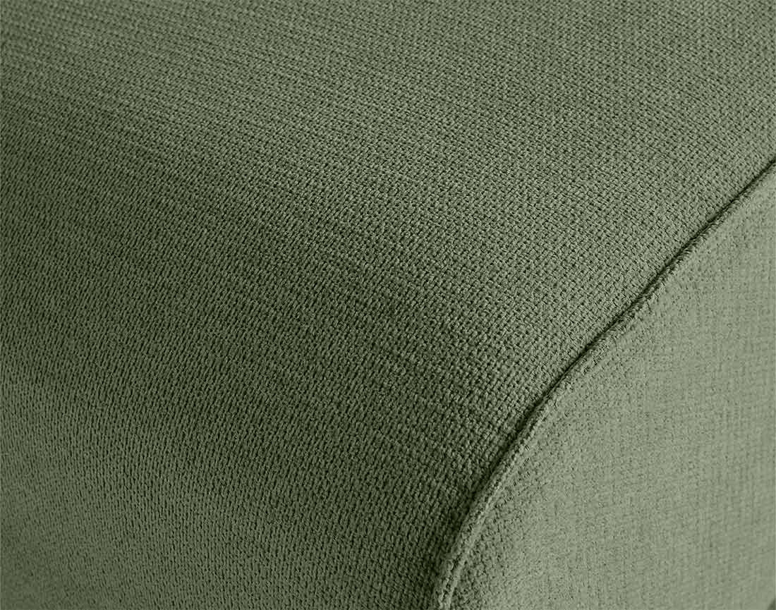 Canapé modulable d'angle droit 5 places en tissu texturé Suaro