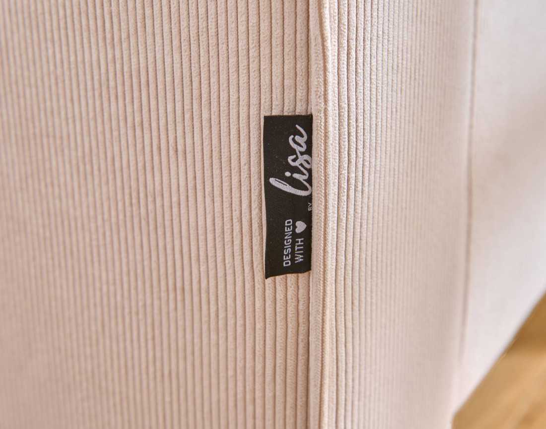 Canapé d'angle gauche 4 places en velours côtelé Canapé d'angle gauche 4 places en velours côtelé