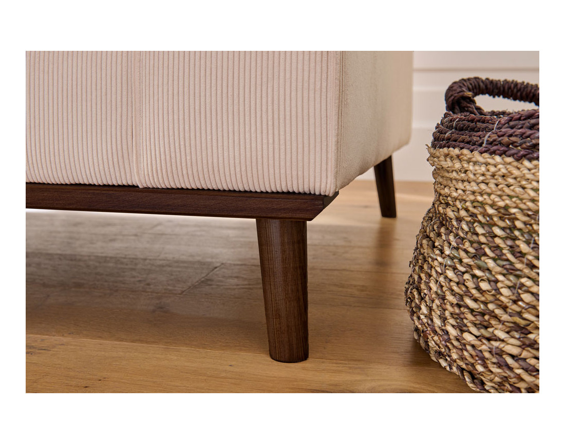 Canapé d'angle gauche 4 places en velours côtelé Canapé d'angle gauche 4 places en velours côtelé