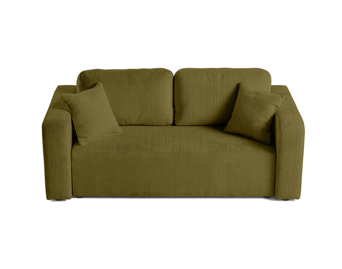 Canapé droit 2 places en velours texturé Miro