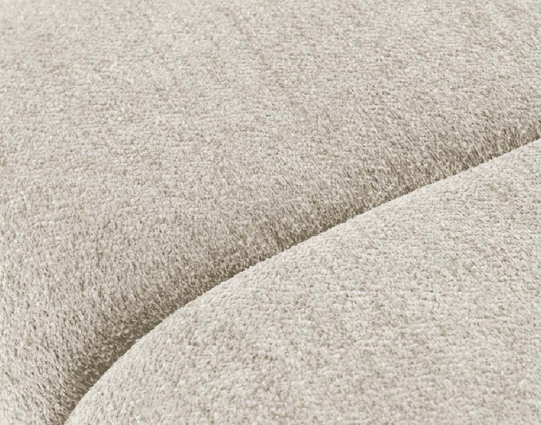 Canapé d'angle droit 4 places en tissu texturé Curtis