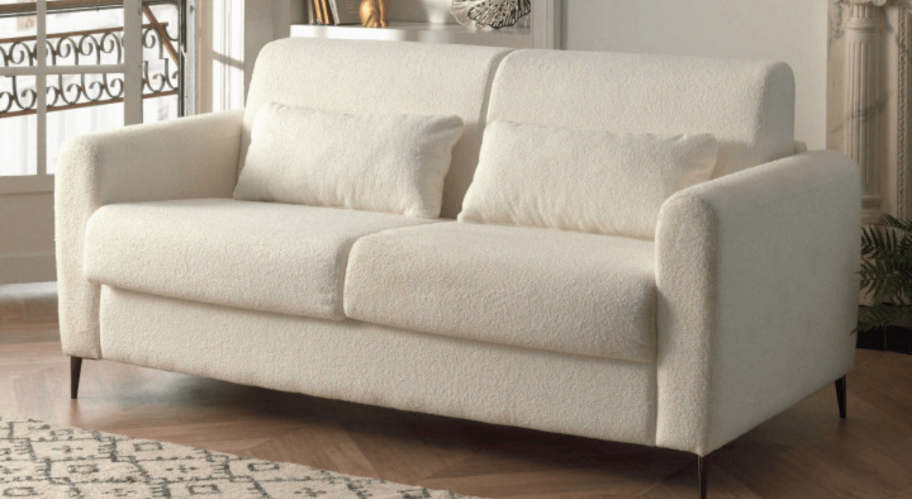 Quelle décoration avec un canapé bouclette ?