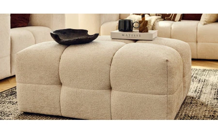                   Pouf avec coffre pas cher - velours ou tissu | Best Mobilier
               
