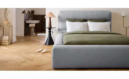                   Lit coffre avec sommier pas cher | Best Mobilier
               