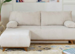 Canapé convertible beige