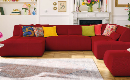 Canapé Rouge Pas Cher | Best Mobilier